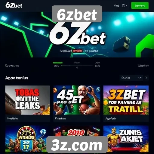 Análise das opções de jogos no site 6zbet