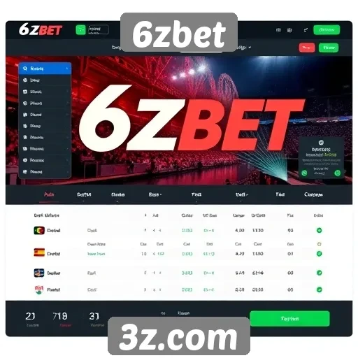 Interface do usuário no 6zbet